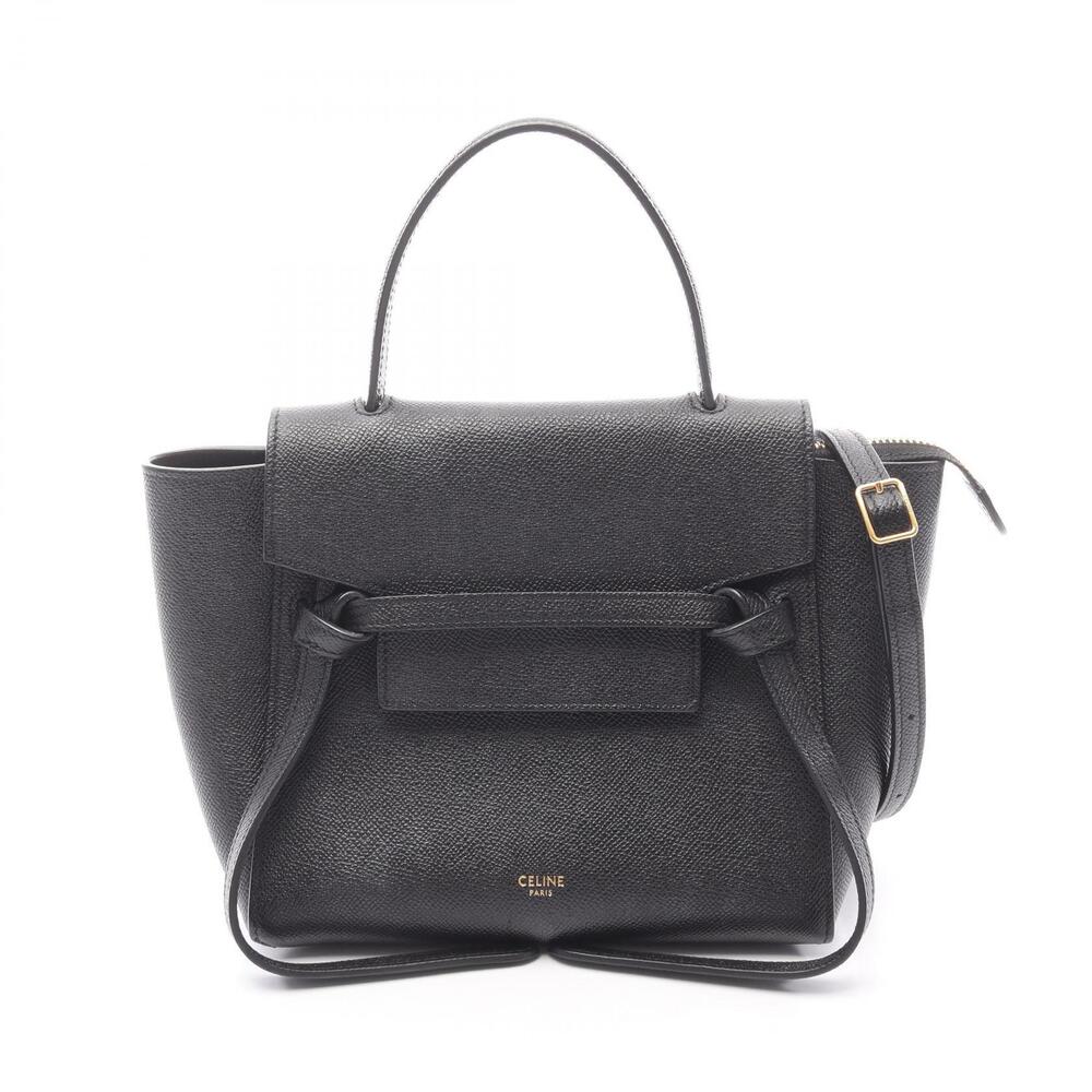 Celine BELT BAG Handbag Leather Black